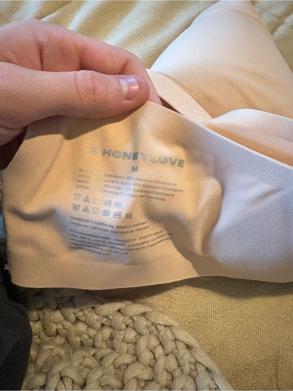 Honey love cross over bra in beige - Picture 5 of 5